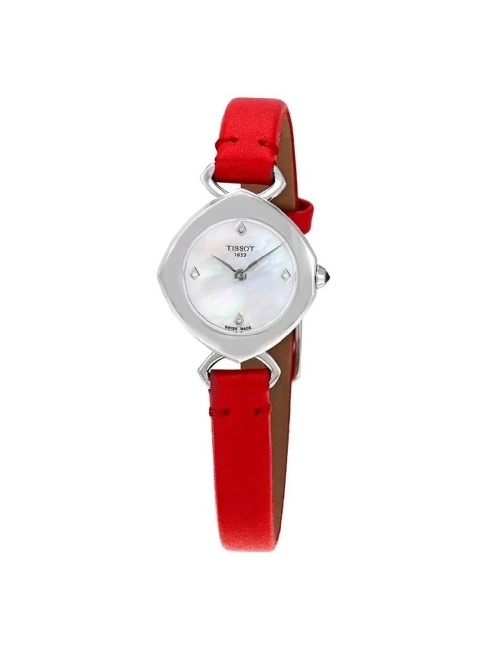NWT Tissot Femini-T Mother of Pearl Dial Diamond Ladies Watch